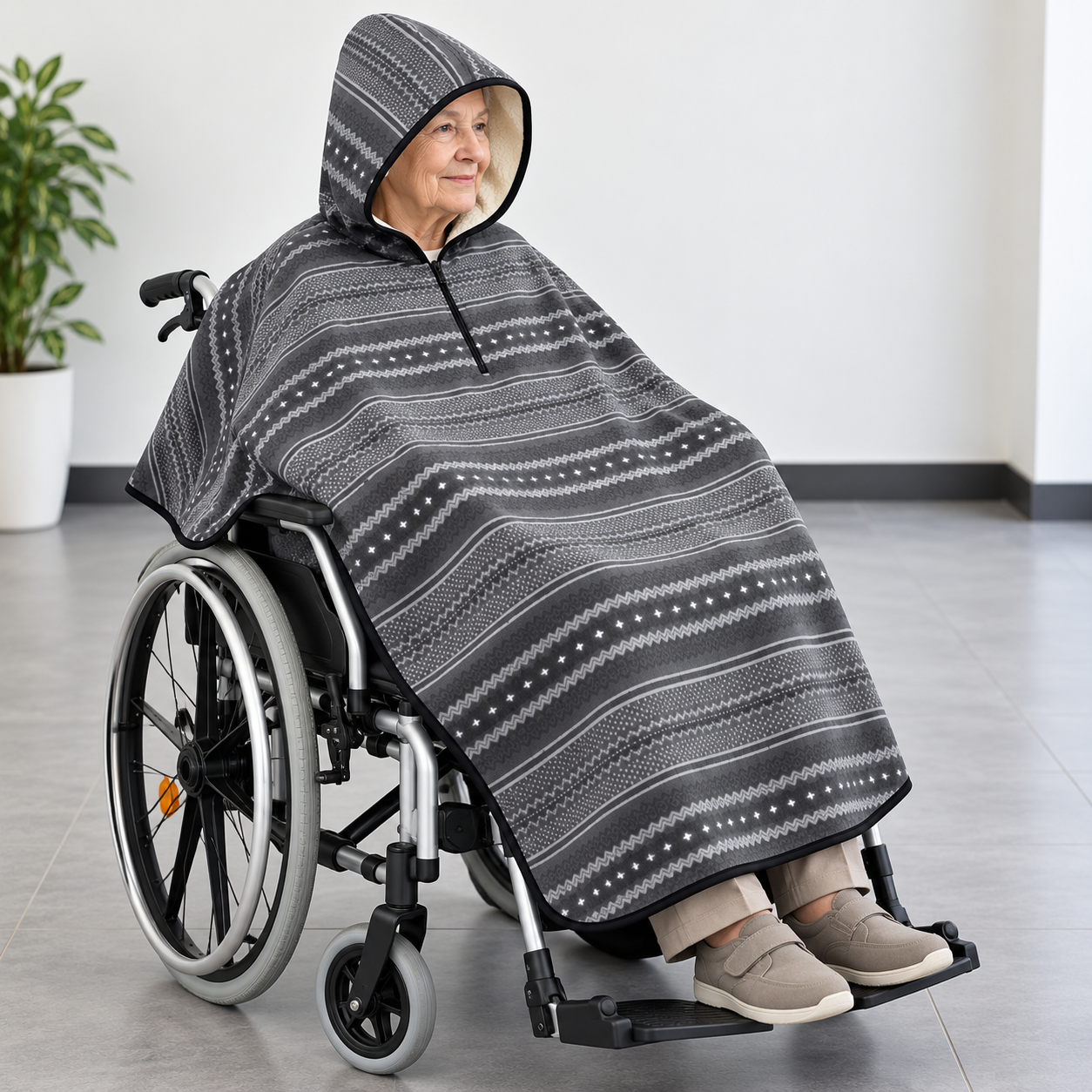 Rollstuhl Cape Winter - Warmer Poncho
