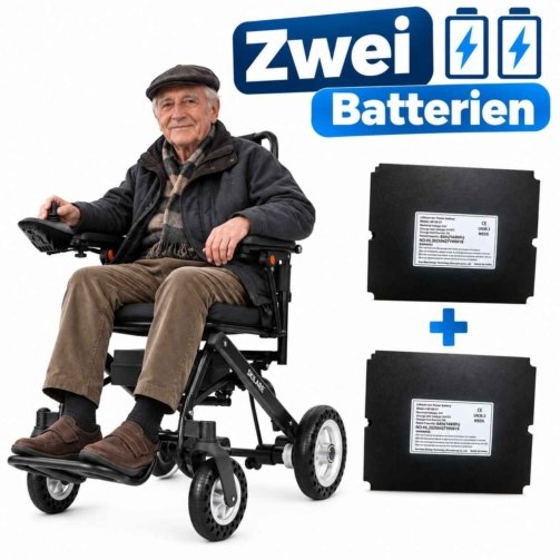 Elektrorollstuhl mit 2 Akkus